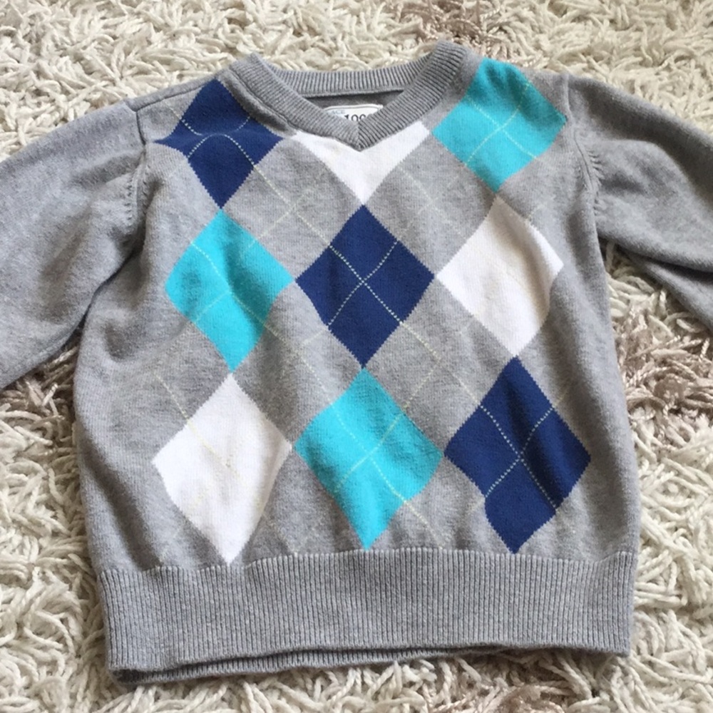 Boys argyle sweater